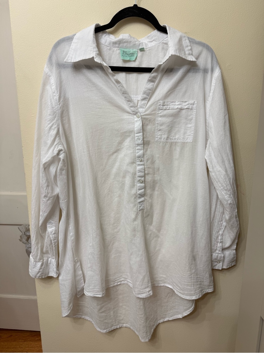 100% Cotton XL Lightweight Swim Cover Coastal Nautical Cottage Boho Classic Eco - Picture 2 of 10